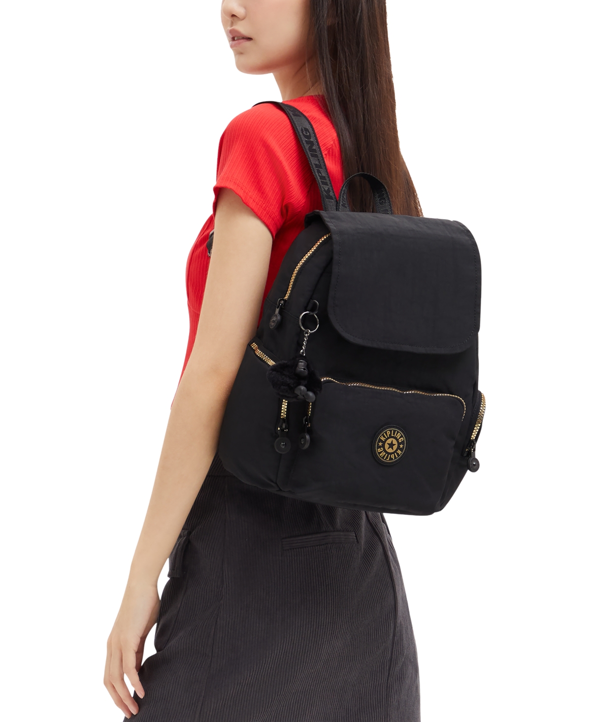 Kipling City Zip Small Backpack In Black