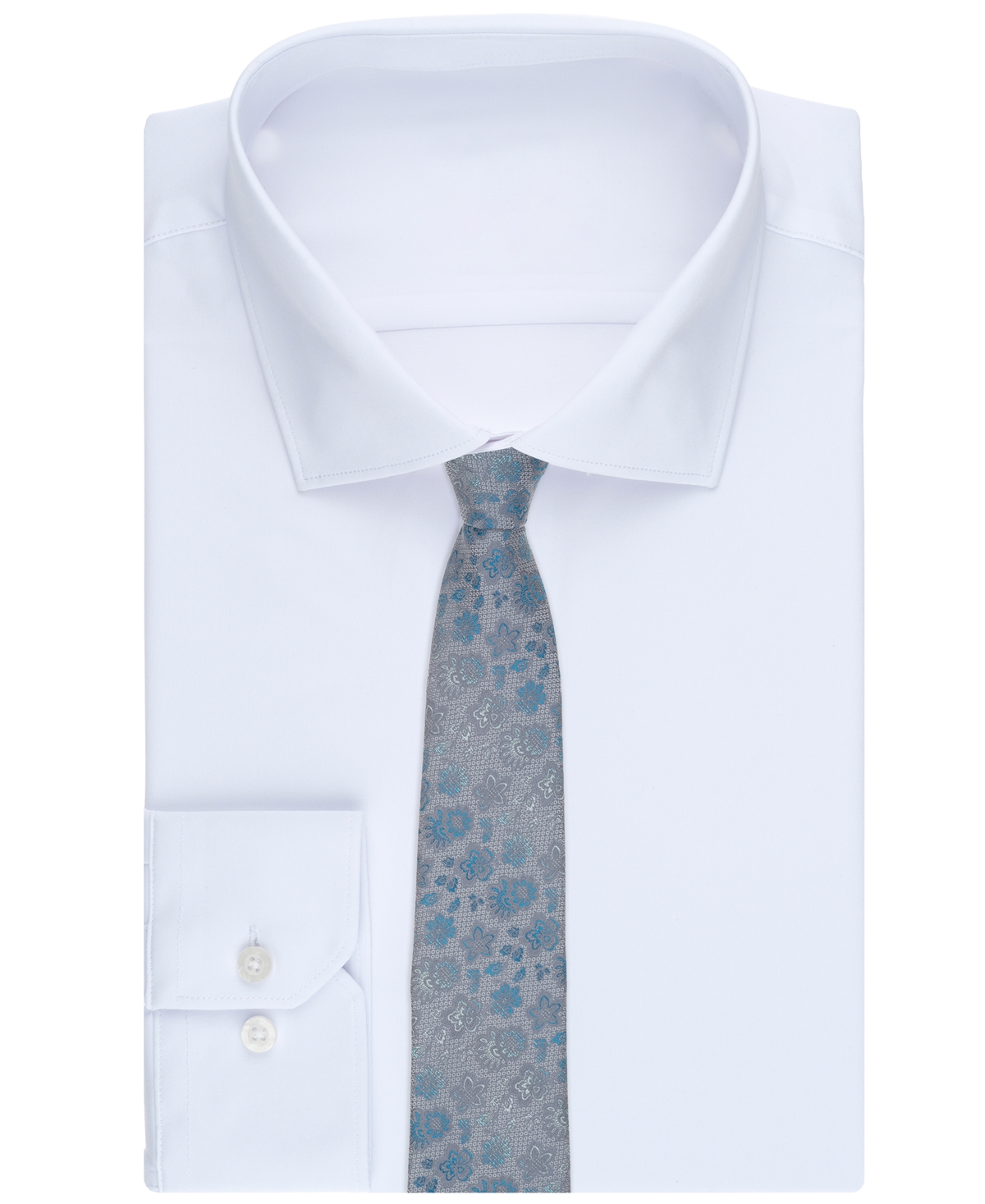Perry Ellis Portfolio Men's Ramos Floral Pattern Classic Tie
