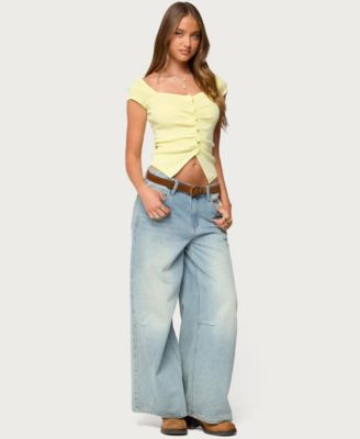 Women's Lilibet Sweetheart Button Up Top