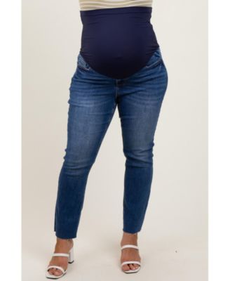 Maternity Blue Straight Leg Jeans