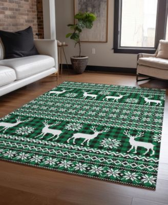 Holiday Washable Indoor/Outdoor ACN1820 10'x14' Area Rug