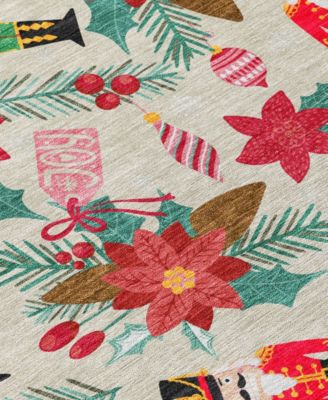Holiday Washable Indoor/Outdoor ACN1822 2'3"x7'6" Runner Area Rug