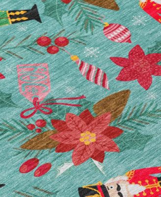 Holiday Washable Indoor/Outdoor ACN1822 2'3"x7'6" Runner Area Rug