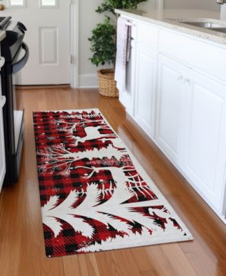 Holiday Washable Indoor/Outdoor ACN1824 2'3"x7'6" Runner Area Rug