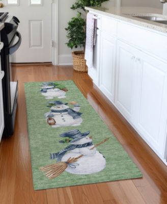 Holiday Washable Indoor/Outdoor ACN1826 2'3"x7'6" Runner Area Rug