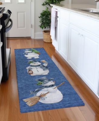 Holiday Washable Indoor/Outdoor ACN1826 2'3"x7'6" Runner Area Rug