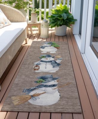 Holiday Washable Indoor/Outdoor ACN1826 2'3"x7'6" Runner Area Rug