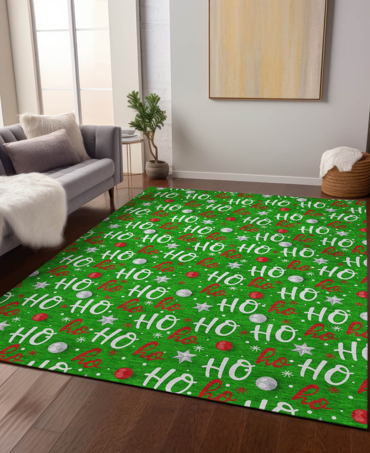 Addison Holiday Washable Indoor/outdoor Acn1810 5'x7'6" Area Rug In Green