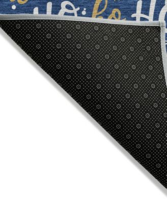 Holiday Washable Indoor/Outdoor ACN1810 8'x8' Round Area Rug