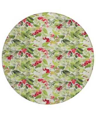 Addison - Holiday Washable Indoor/Outdoor ACN1816 Round Area Rug