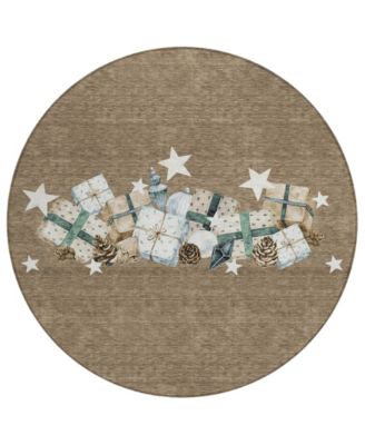 Addison - Holiday Washable Indoor/Outdoor ACN1825 Round Area Rug