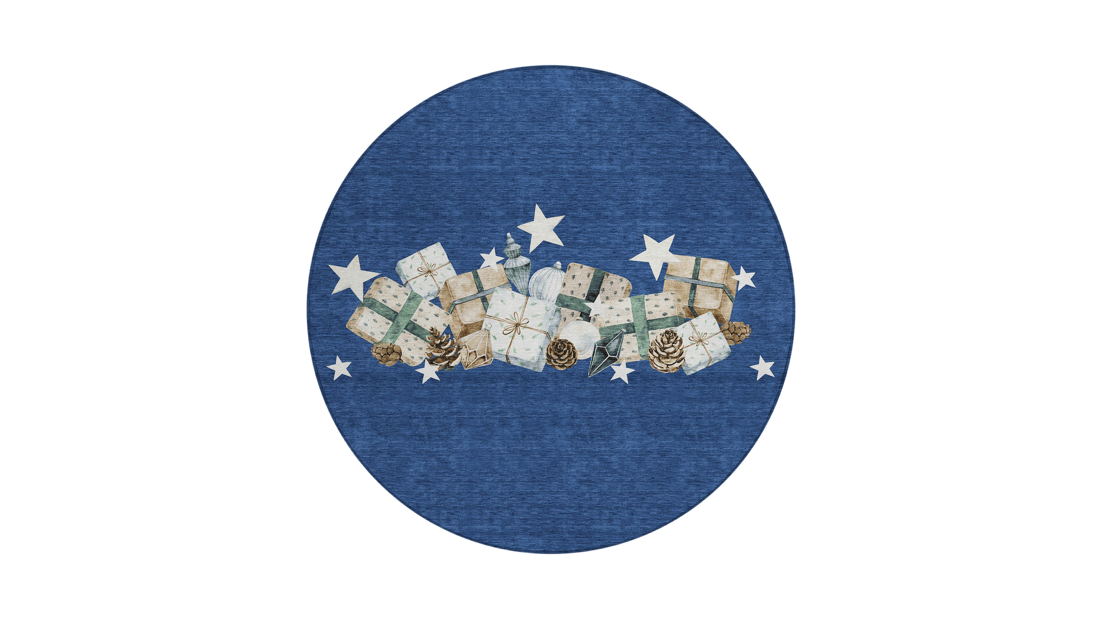 Addison Holiday Washable Indoor/Outdoor ACN1825 8'x8' Round Area Rug