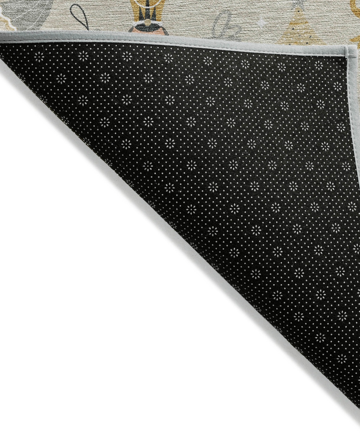 Addison Holiday Washable Indoor/outdoor Acn1827 8'x10' Area Rug In Brown