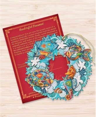Costal Sea Creatures Wreath Ornament