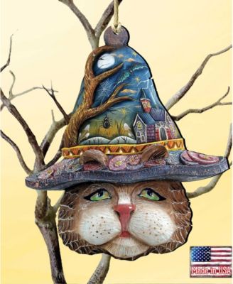 Eve Cat Holiday Wooden Christmas Ornament