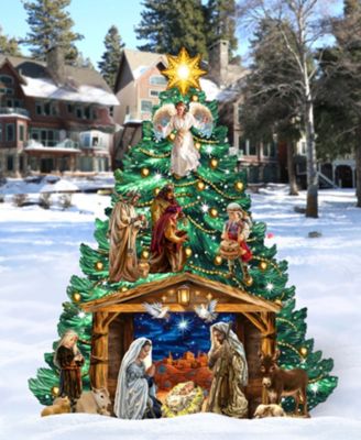 Nativity Christmas Tree Garden Indoor D&eacute;cor