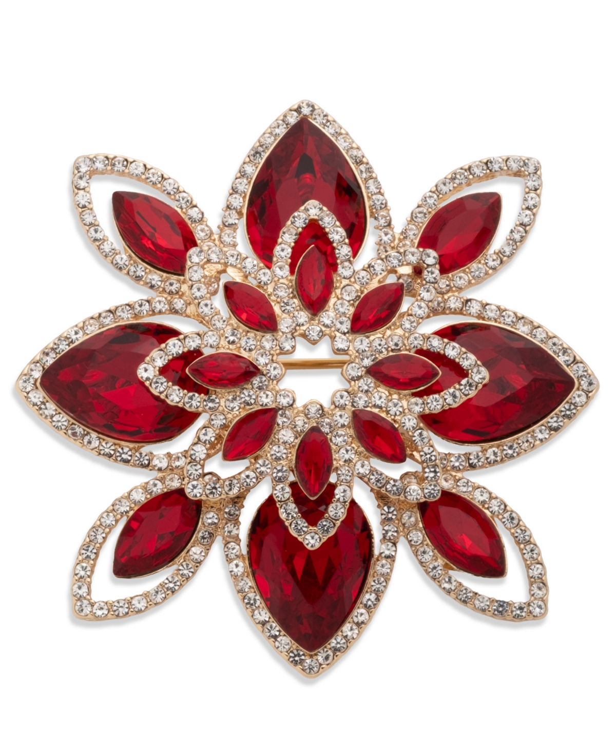 Givenchy Siam Gold-tone Floral Boxed Pin In Pink
