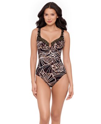 Miraclesuit - Women's Lets Be Fronds Escape Underwire One Piece Swimsuit