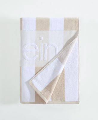 Beach Stripe Logo Cotton 2-Pc. Beach Towel Set, 70" x 40"