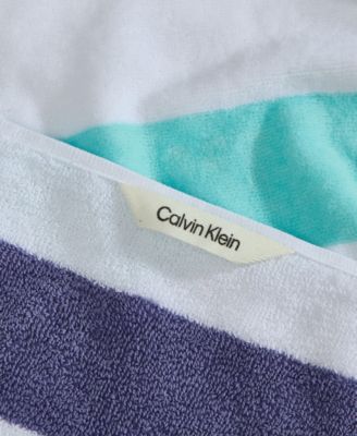 Pop Color Stripe Cotton 2-Pc. Beach Towel Set, 70" x 40"