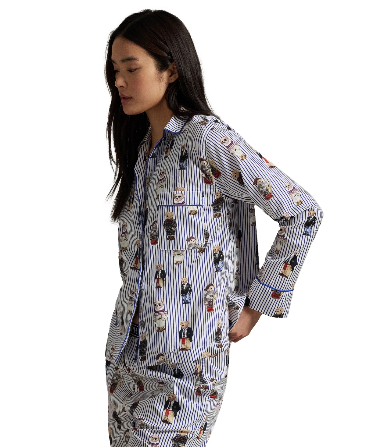 Polo Ralph Lauren Women's Iconic Bear Madison Pajama Set In Multi