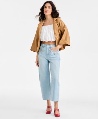 Women's Off Shoulder Bubble Top, Macy's Exclusive