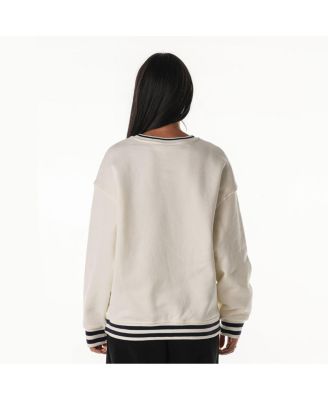 Women's Cream Dallas Cowboys Oversized Vintage French Terry Sweatshirt