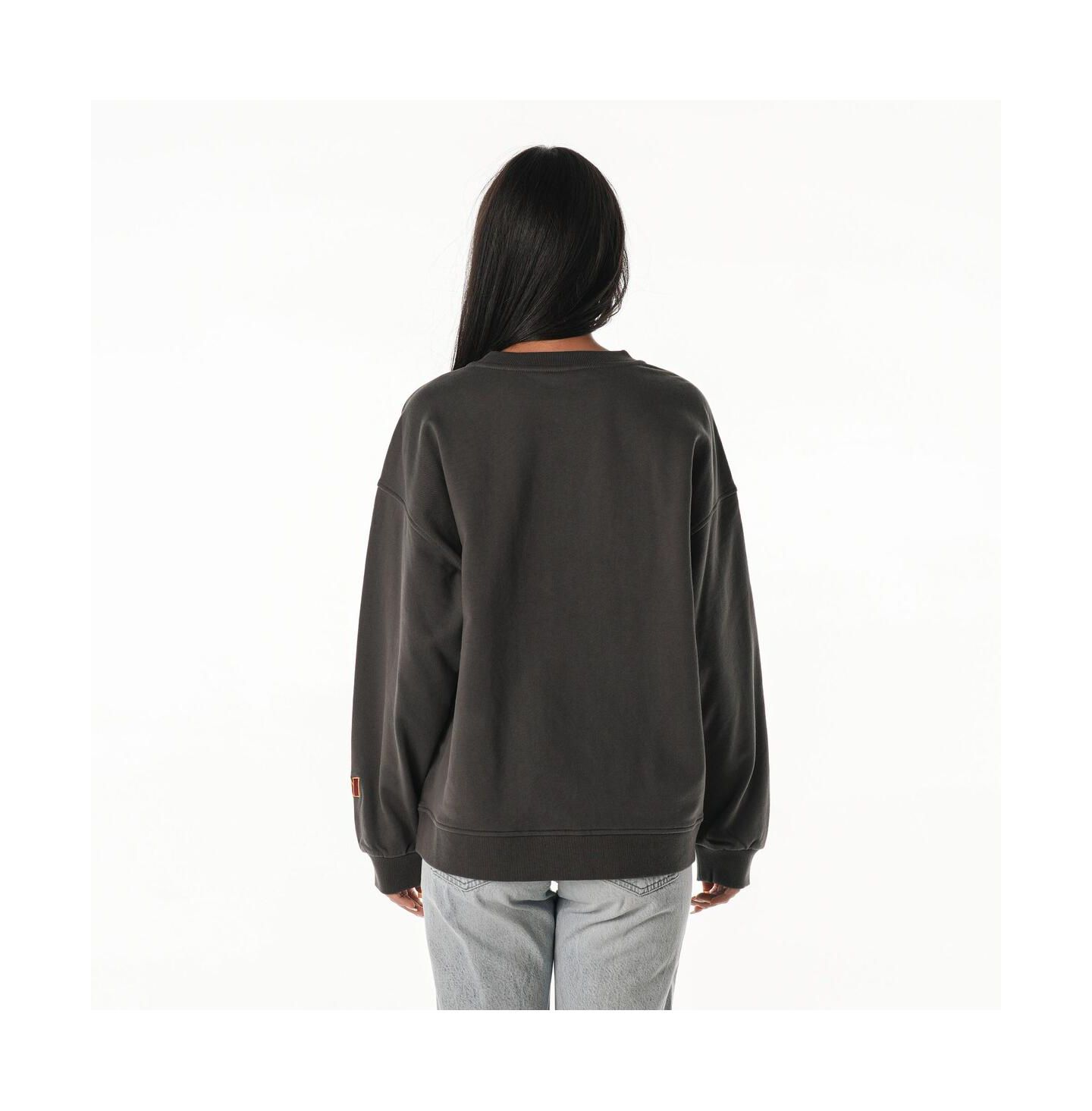 Женская толстовка The Wild Collective Charcoal Washington Commanders Rock Crystal Oversized Crewneck — фото 3