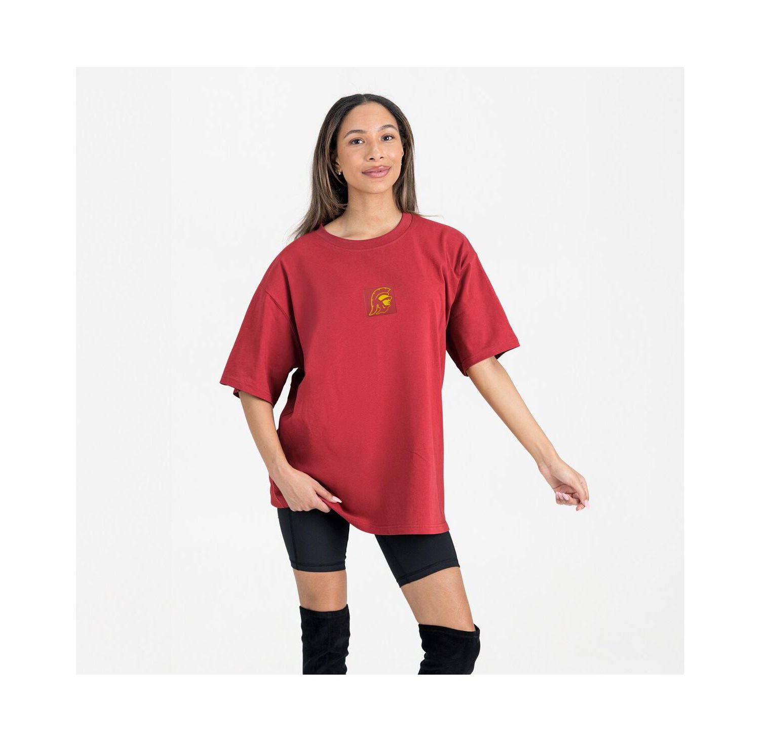Women's Cardinal USC Trojans Oversized Back at Ya T-Shirt