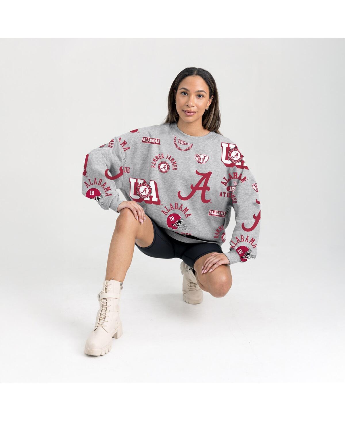 Gameday Couture Gray Alabama Crimson Tide Always On Repeat Fleece Sweatshirt In Gray