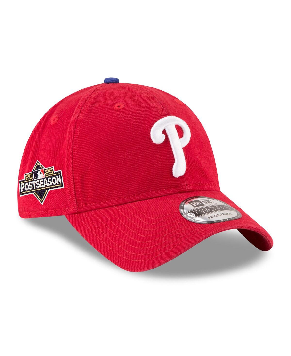 New Era Men's Red Philadelphia Phillies 2025 Mlb Postseason Side Patch 9twenty Adjustable Hat In Red