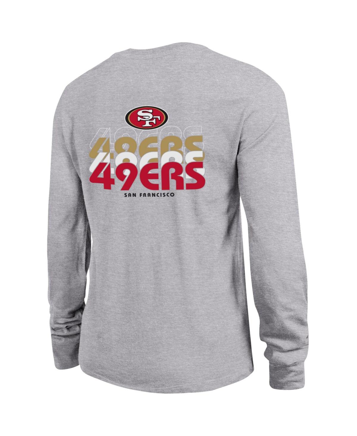 Champion Women's Gray San Francisco 49ers Core Long-sleeve T-shirt In Gray