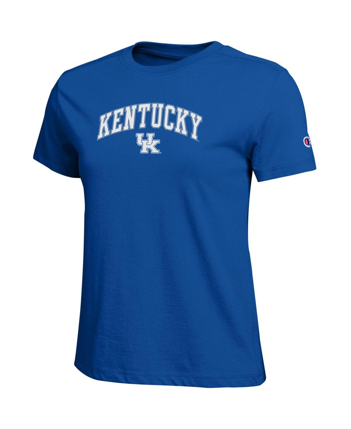 Champion Women's Royal Kentucky Wildcats Arched Over Logo T-shirt In Blue