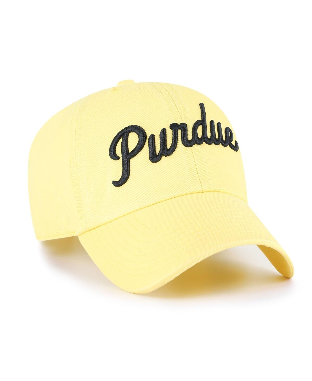 47 Brand Men's Maize Purdue Boilermakers Vault Clean Up Adjustable Hat In Blue