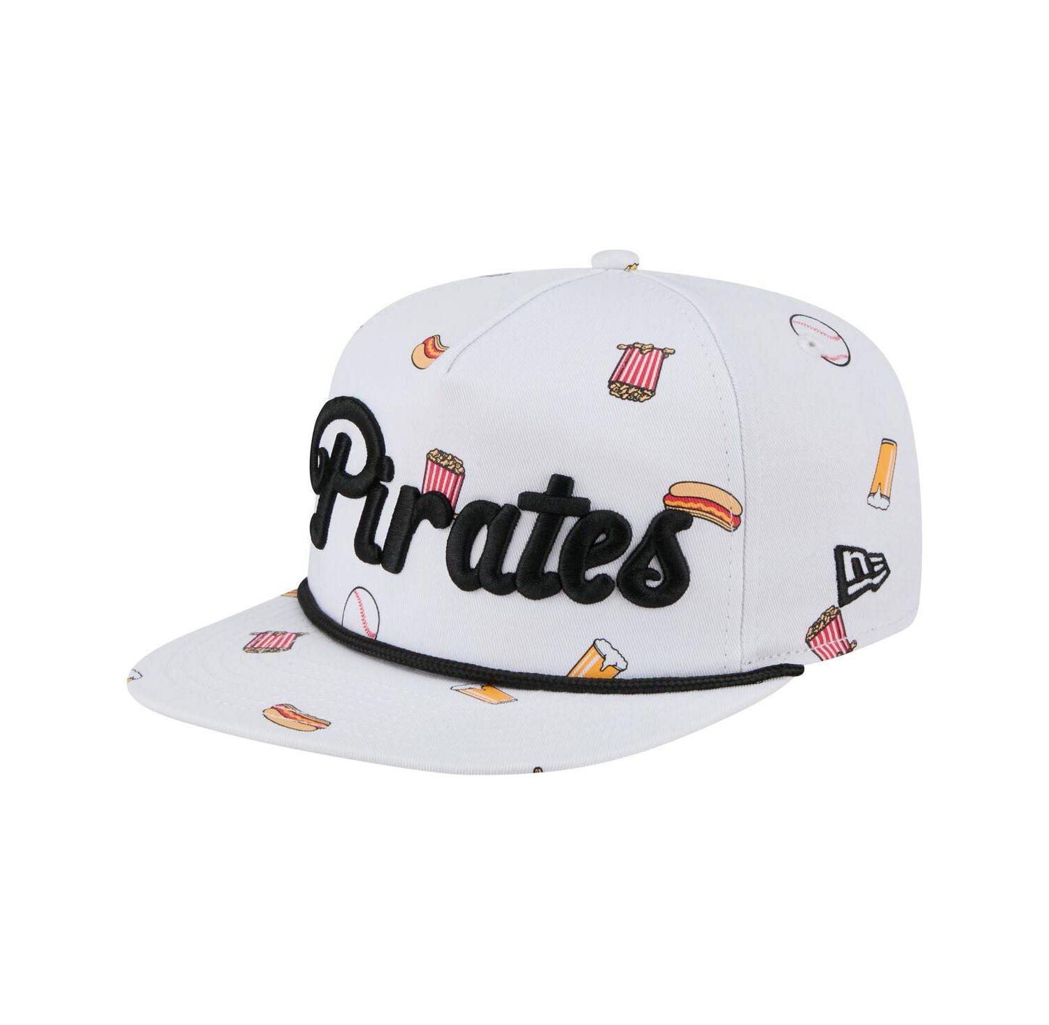 Men's White Pittsburgh Pirates Team Cheer Rope 19TWENTY Adjustable Hat