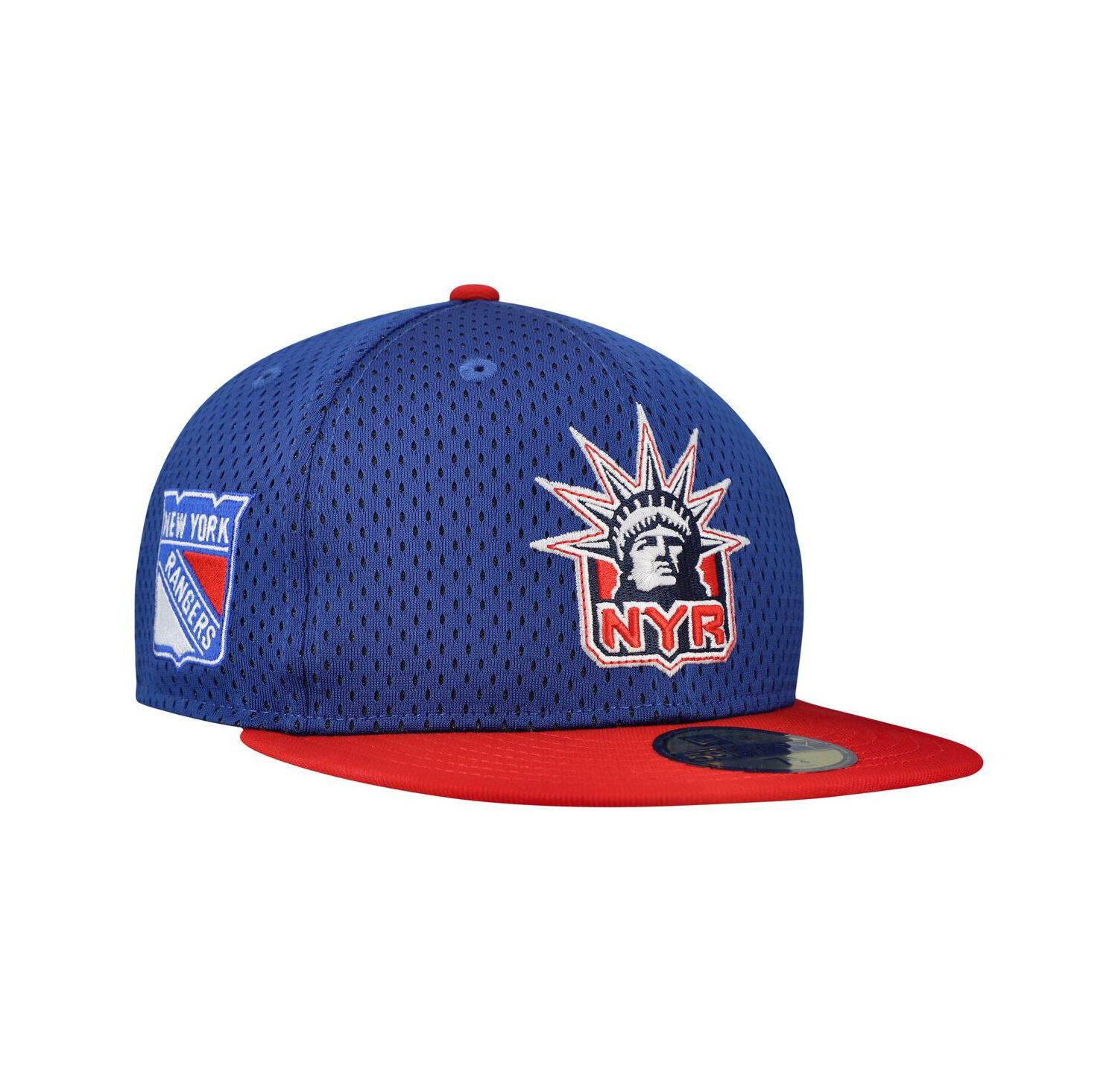 Men's Blue/Red New York Rangers Mesh Crown Two-Tone 59FIFTY Fitted Hat
