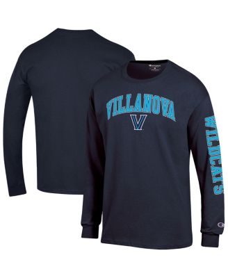 Champion - Men's Navy Villanova Wildcats Arch Over Logo 2-Hit Long Sleeve T-Shirt