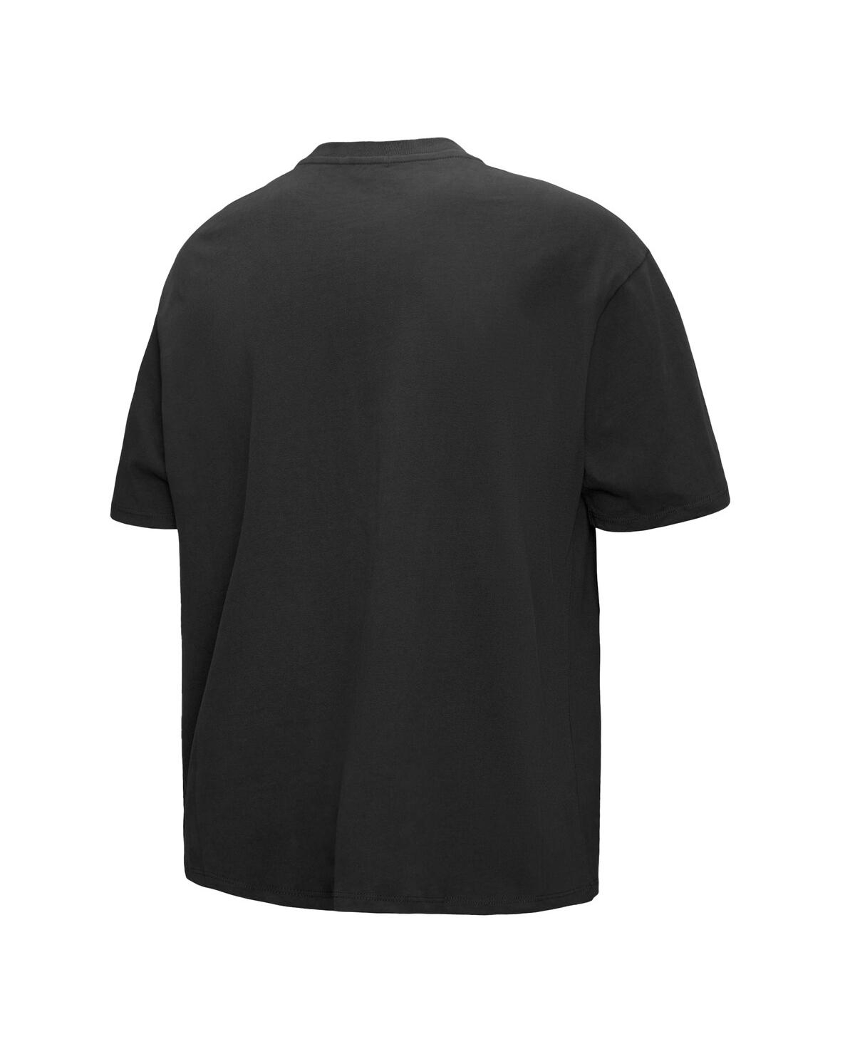 Mitchell & Ness Black Carolina Hurricanes Choppy Ice Boyfriend T-shirt In Black