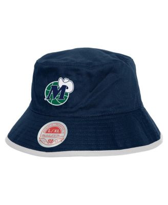 Mitchell & Ness - Men's Navy Dallas Mavericks Flip It Reversible Bucket Hat