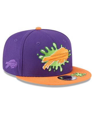 New Era - Big Boys and Girls Purple/Orange Buffalo Bills Nickelodeon Slime 9FIFTY Snapback Hat