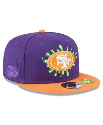 New Era - Big Boys and Girls Purple/Orange San Francisco 49ers Nickelodeon Slime 9FIFTY Snapback Hat