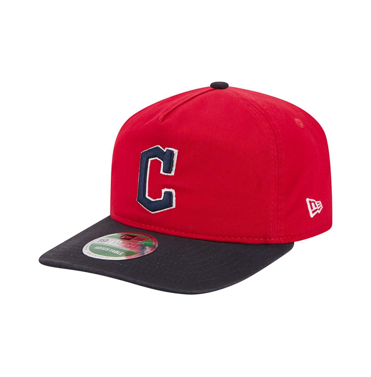 Мужская кепка New Era Red Cleveland Guardians Team 19TWENTY Adjustable Hat — фото 1