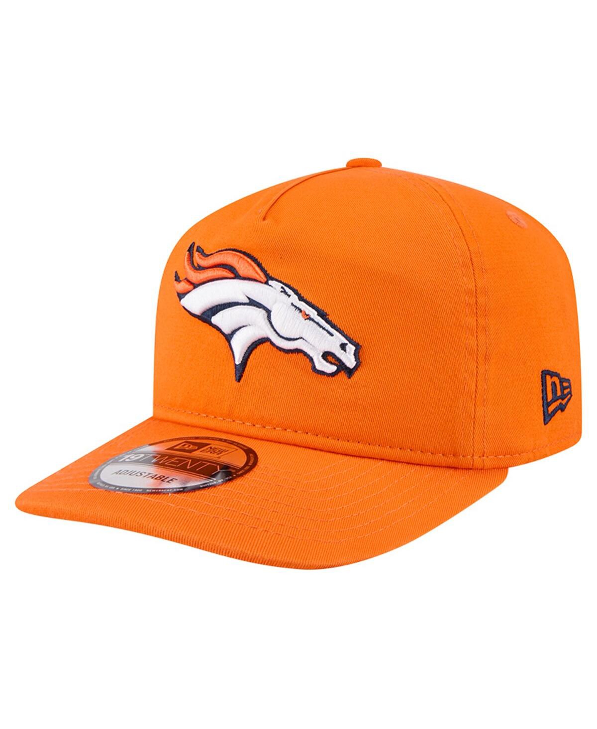 New Era Men'sâ Orange Denver Broncos Team 19twenty Adjustable Hat In Orange