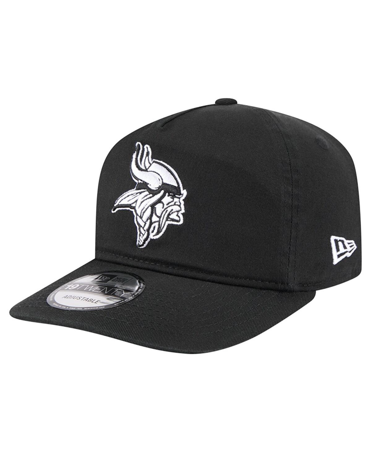 New Era Men'sâ Black/white Minnesota Vikings 19twenty Adjustable Hat In Brown