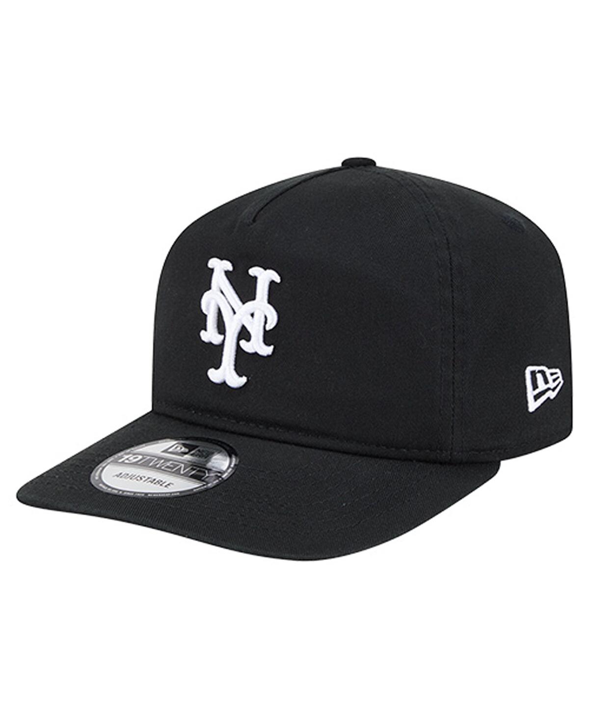 New Era Men's Black/white New York Mets 19twenty Adjustable Hat In Brown