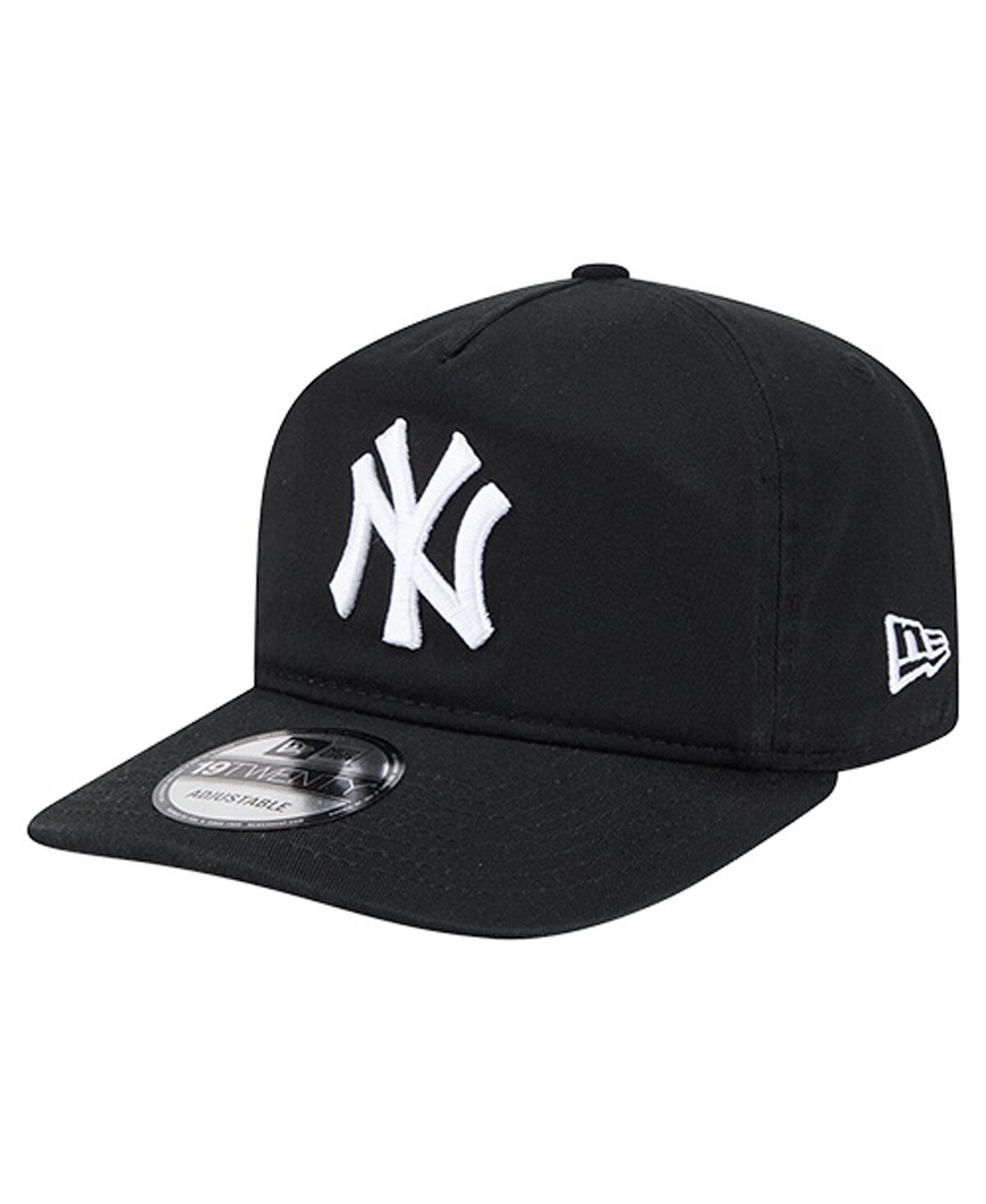 New Era Men's Black/White New York Yankees 19TWENTY Adjustable Hat