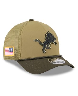 New Era - Men's Green Detroit Lions 2025 Salute to Service 9FORTY A-Frame M-Crown Adjustable Hat