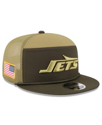 New Era - Men's Dark Green New York Jets 2025 Salute to Service Split Panel 9FIFTY Snapback Hat