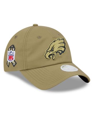 New Era - Women's Green Philadelphia Eagles 2025 Salute to Service Pony Tail Adjustable Hat