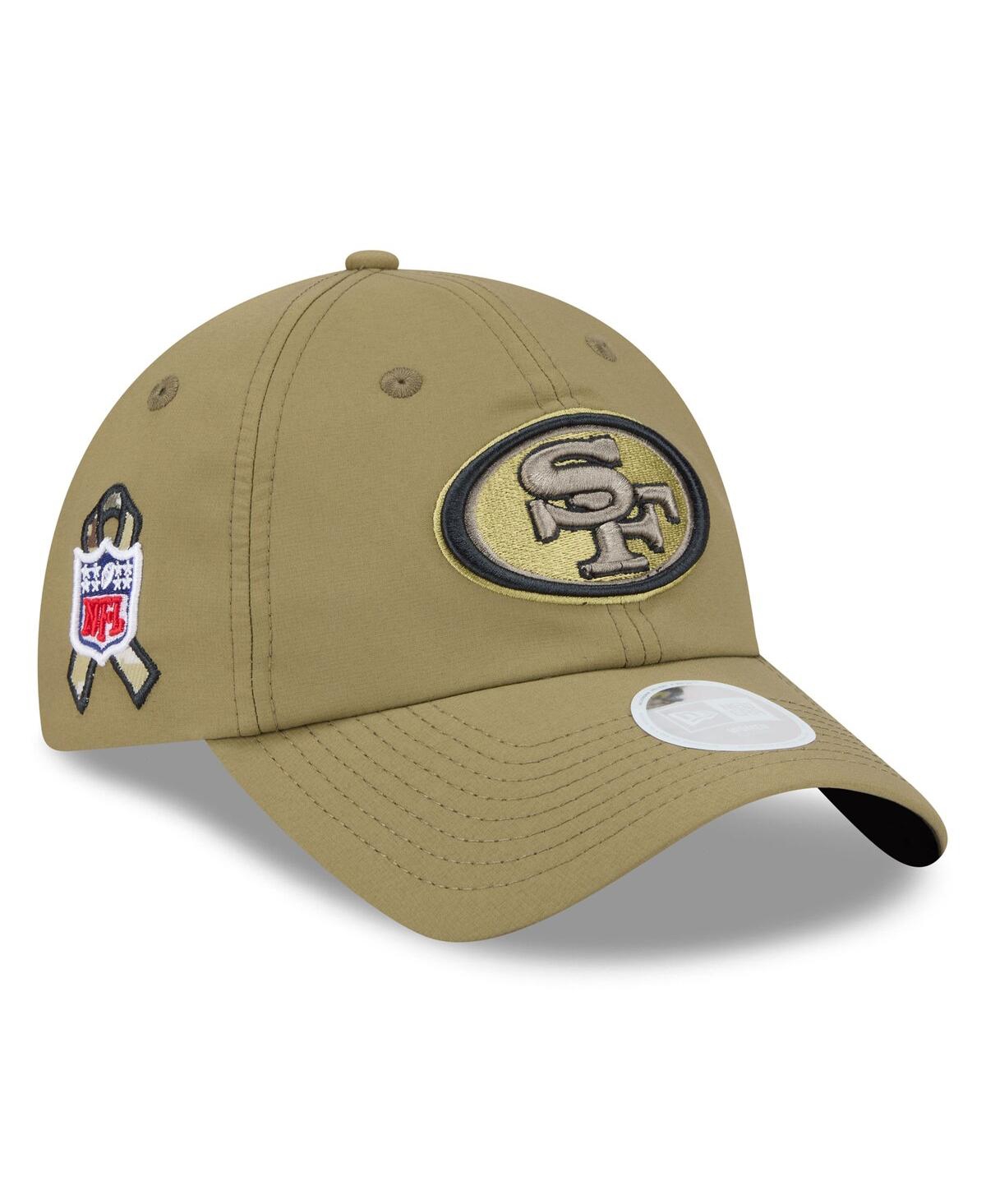 New Era Women's Green San Francisco 49ers 2025 Salute To Service Pony Tail Adjustable Hat In Green